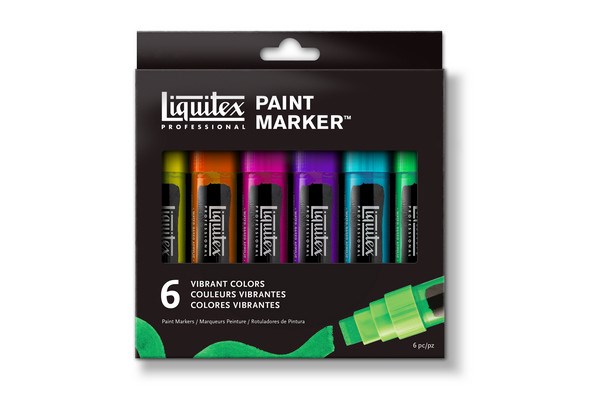 Paint Marker Wide Vibrant 6pcs