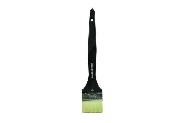 Free Style Brush Large Flat 3 Inch Long Handle