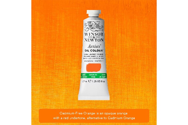 Artist's oil colour 37ml cadmium free orange 899