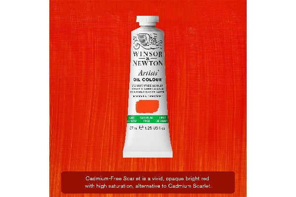 Artist's oil colour 37ml cadmium free scarlet 903