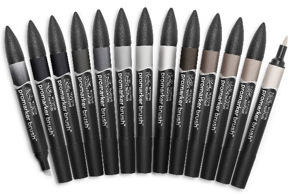 Promarker brush 12+1pcs neutral tones