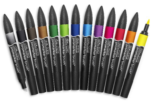 Promarker brush 12+1 vibrant tones