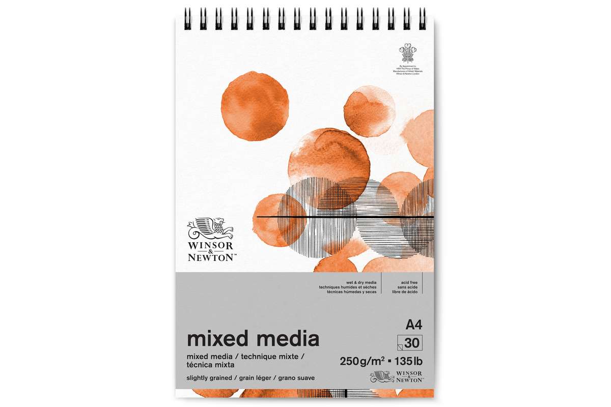 Mixed media pad 250g A4, 30 pages