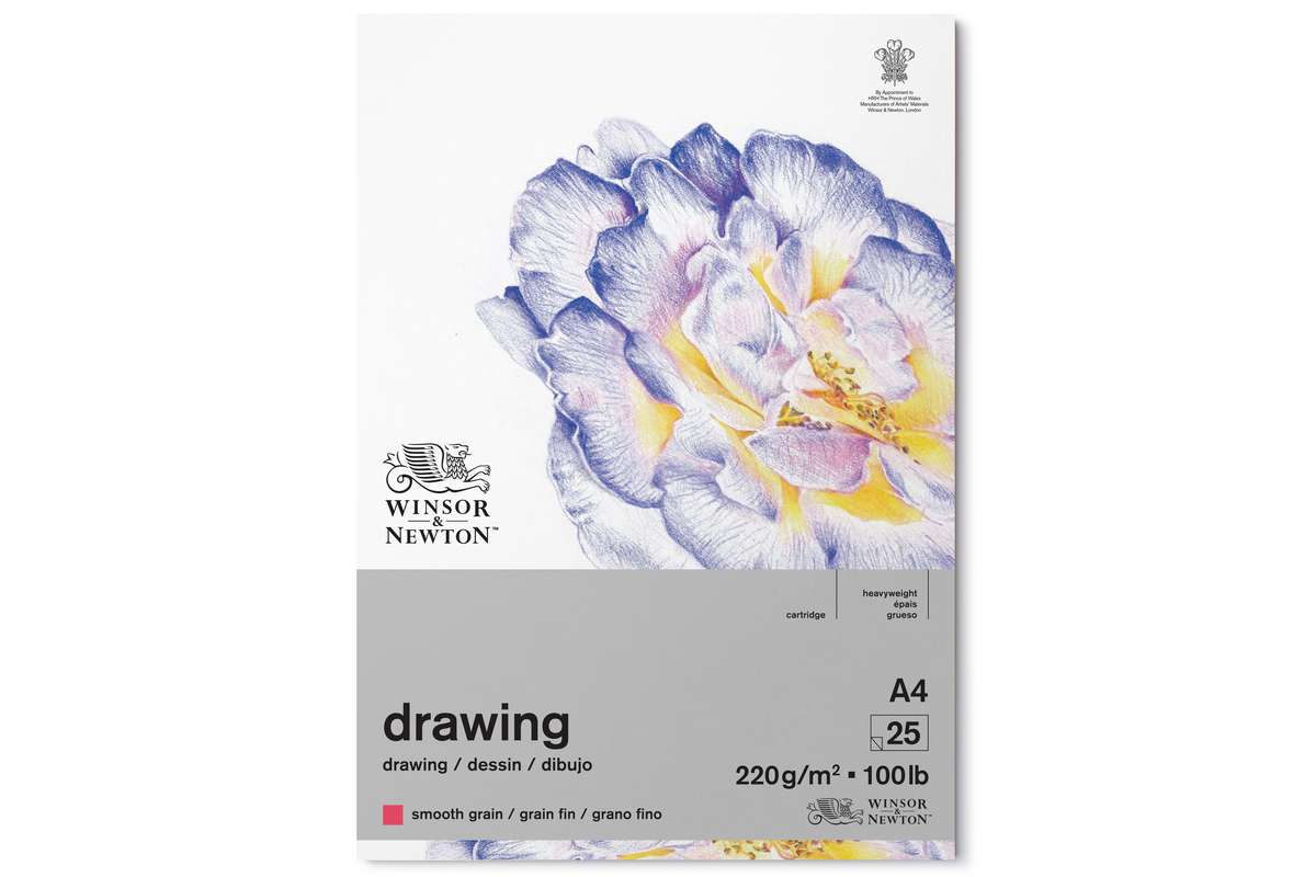 Drawing pad smooth 220g A4, 25 pages