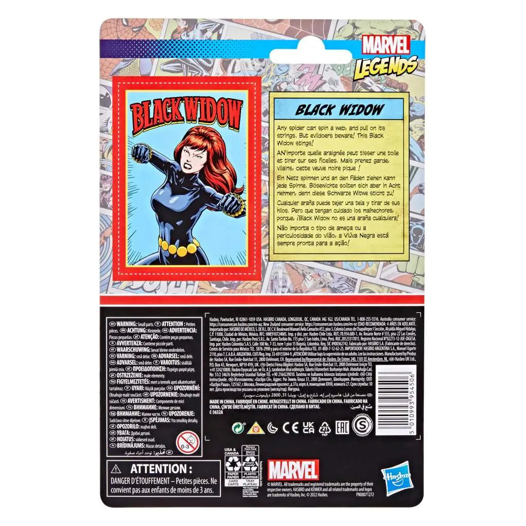 MARVEL LEGENDS RETRO BLACK WIDOW AF