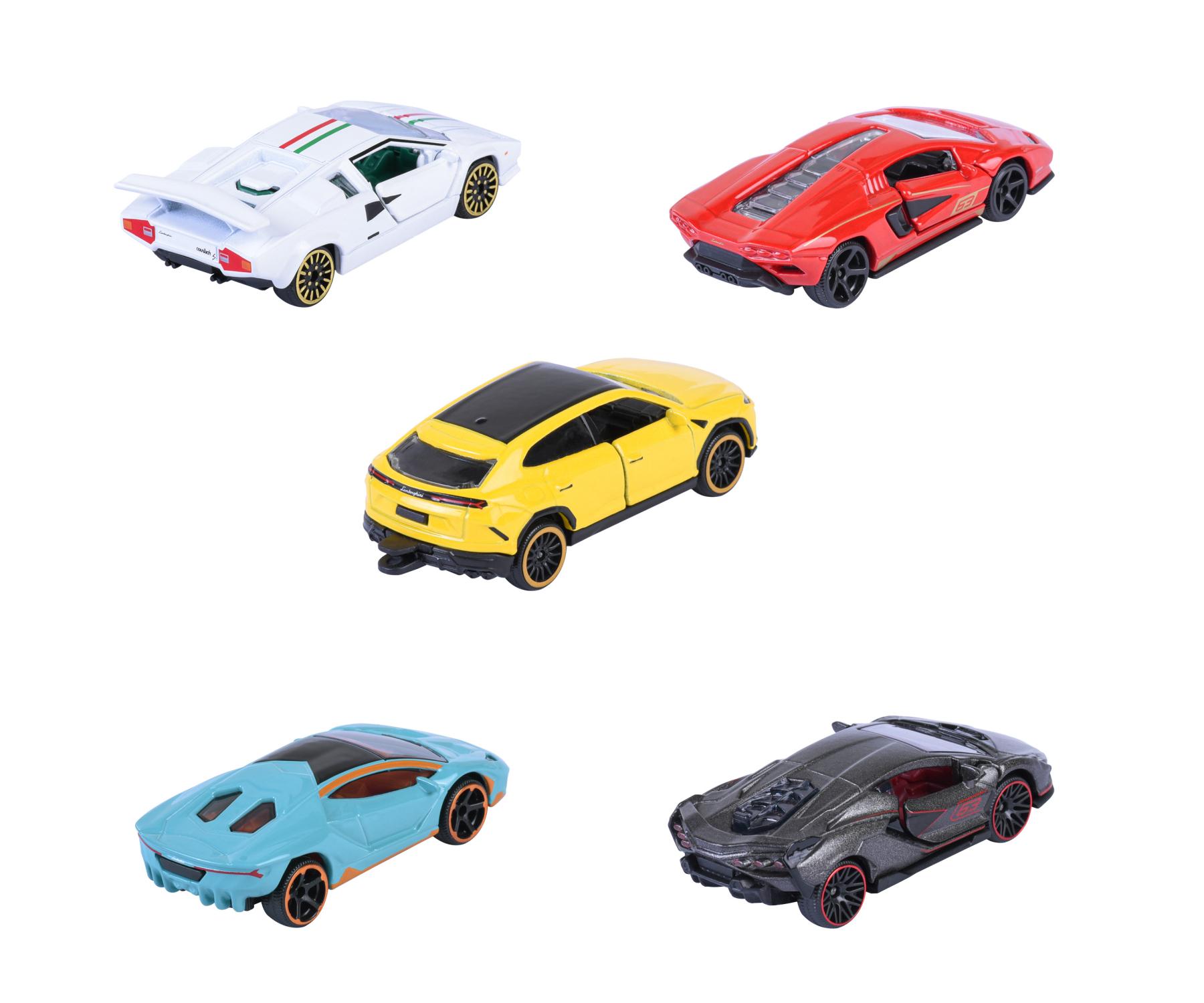 RIDE COOL - Lamborghini - Pack of 5 Miniature Cars - 1:64