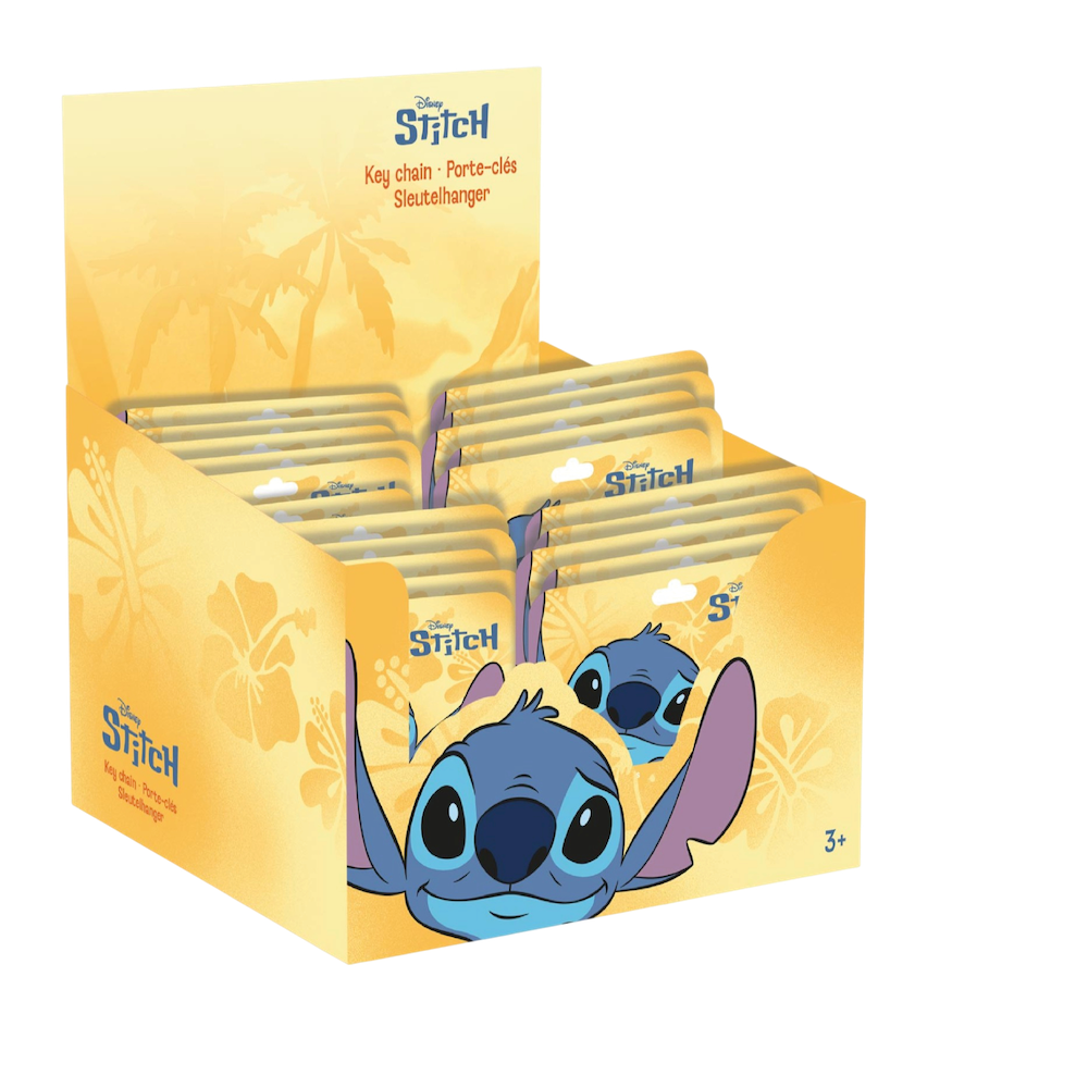 STITCH - Display of 25pc 3D Foam Keychain - 5 Models