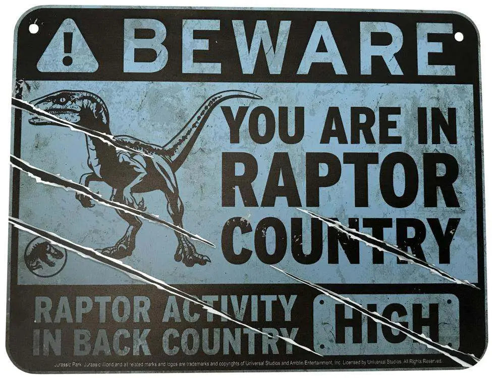 JW METAL WARNING SCALED PROP REPLICA