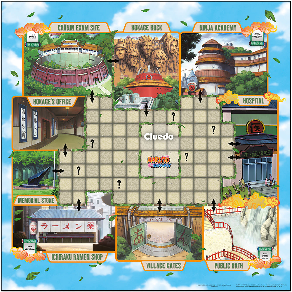 Winning Moves Naruto - English UK Cluedo Board Game