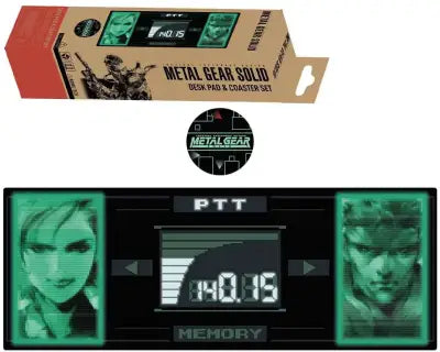 Metal Gear Solid Limited Edition Desk Pad & Coaster Set