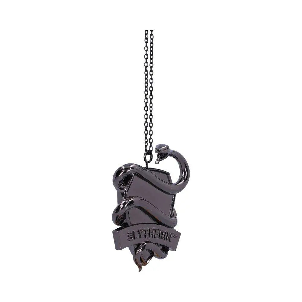 HARRY POTTER SLYTHERIN CREST SILVER HANGING ORNAMENT