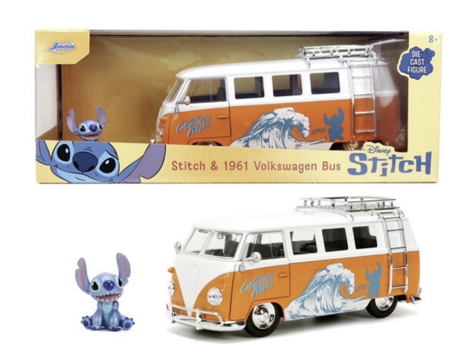 STITCH - Stitch & 1961 VW Bus - 1:24