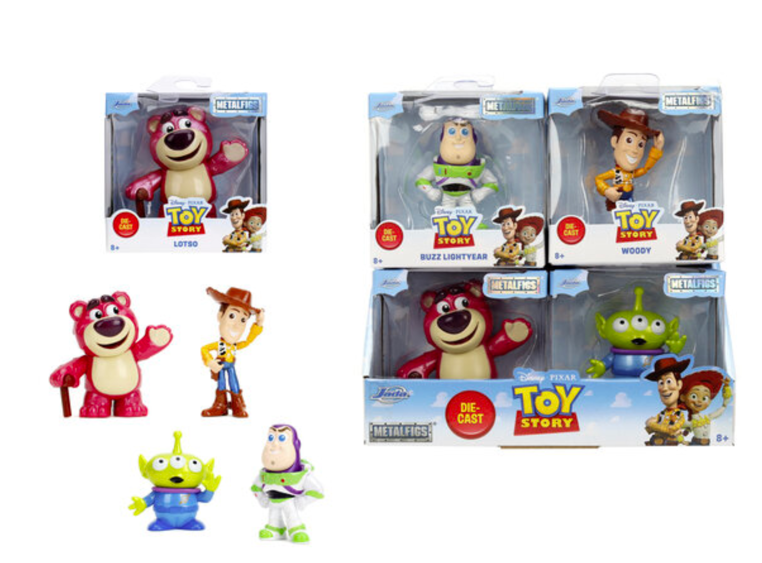 TOY STORY - Display of 2,5inch Figures - 4 Modèles - 12pc - Wave 1