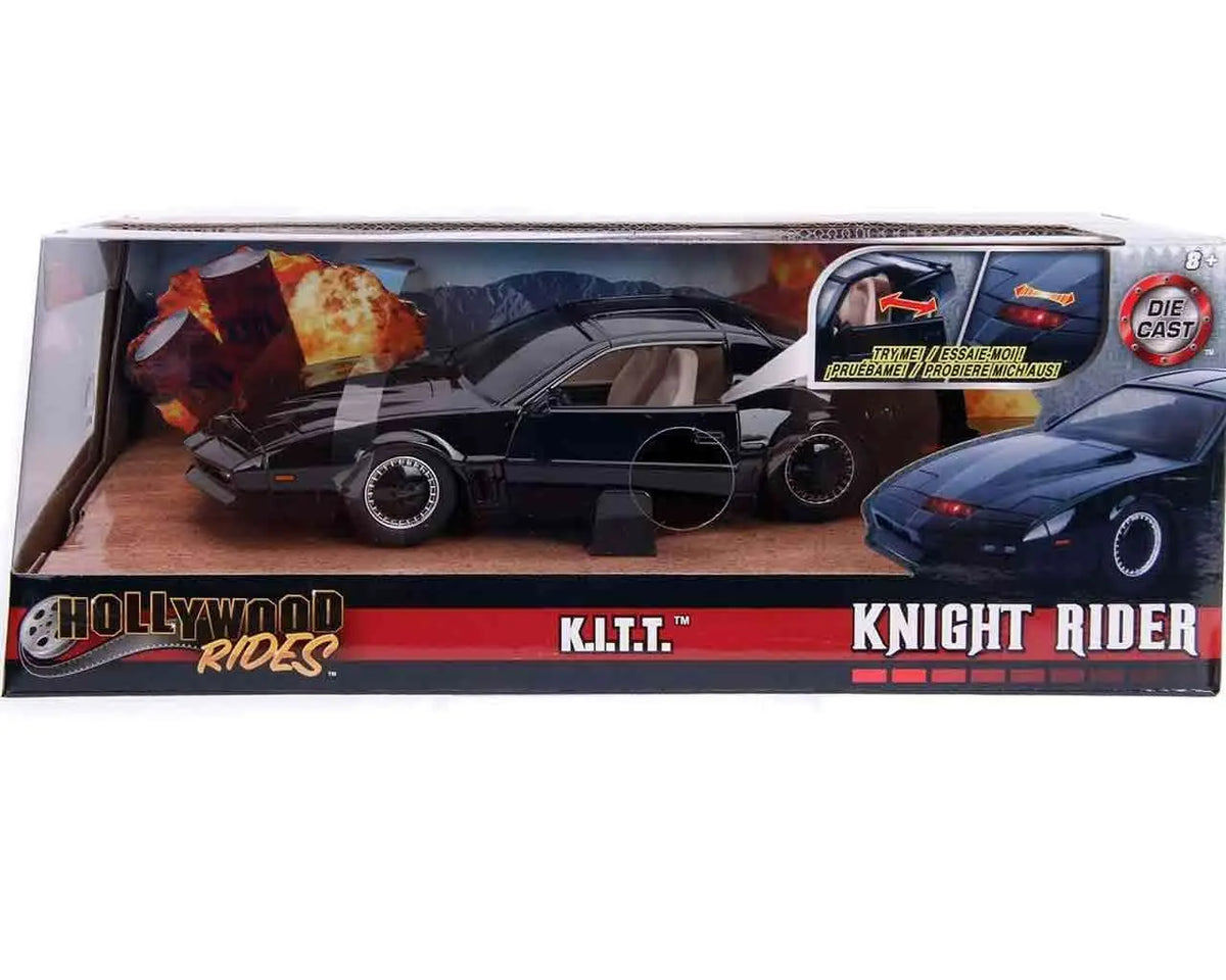 KNIGHT RIDER KITT 1982 PONTIAC FIREBIRD TRANS AM LIGHTS 1/24 DIE-CAST MODEL