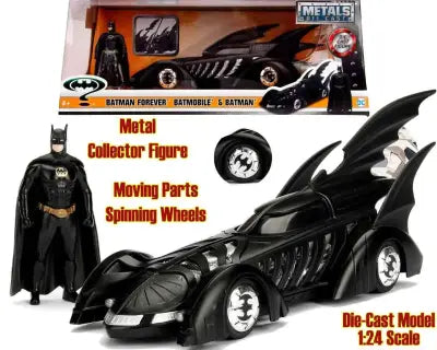 BATMAN FOREVER BATMOBILE & BATMAN 1/24 DIE-CAST MODEL