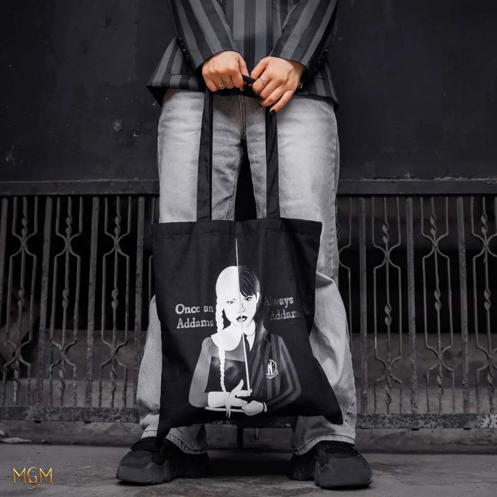 WEDNESDAY BLACK TOTE BAG
