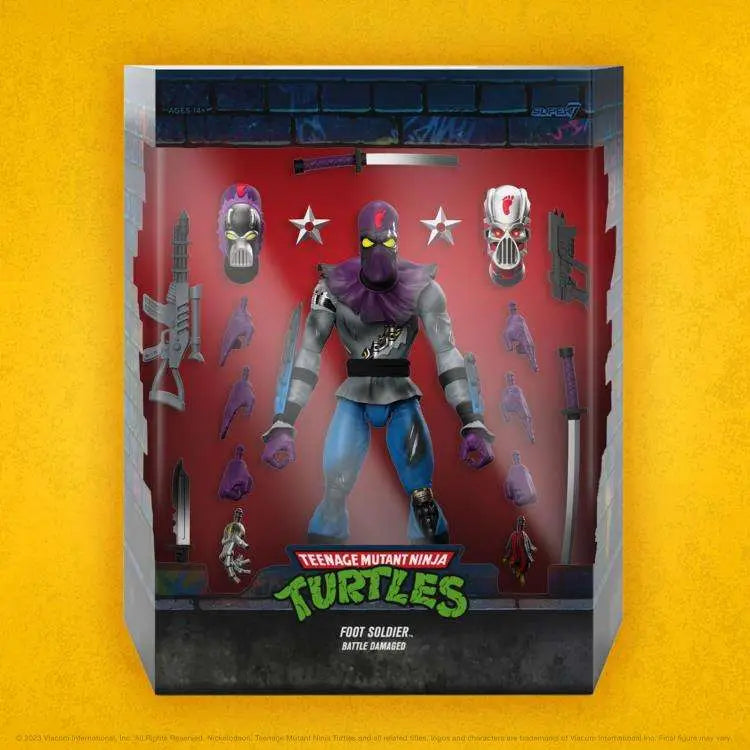 TMNT ULTIMATES! W11 FOOT SOLDIRE BATT DAM AF