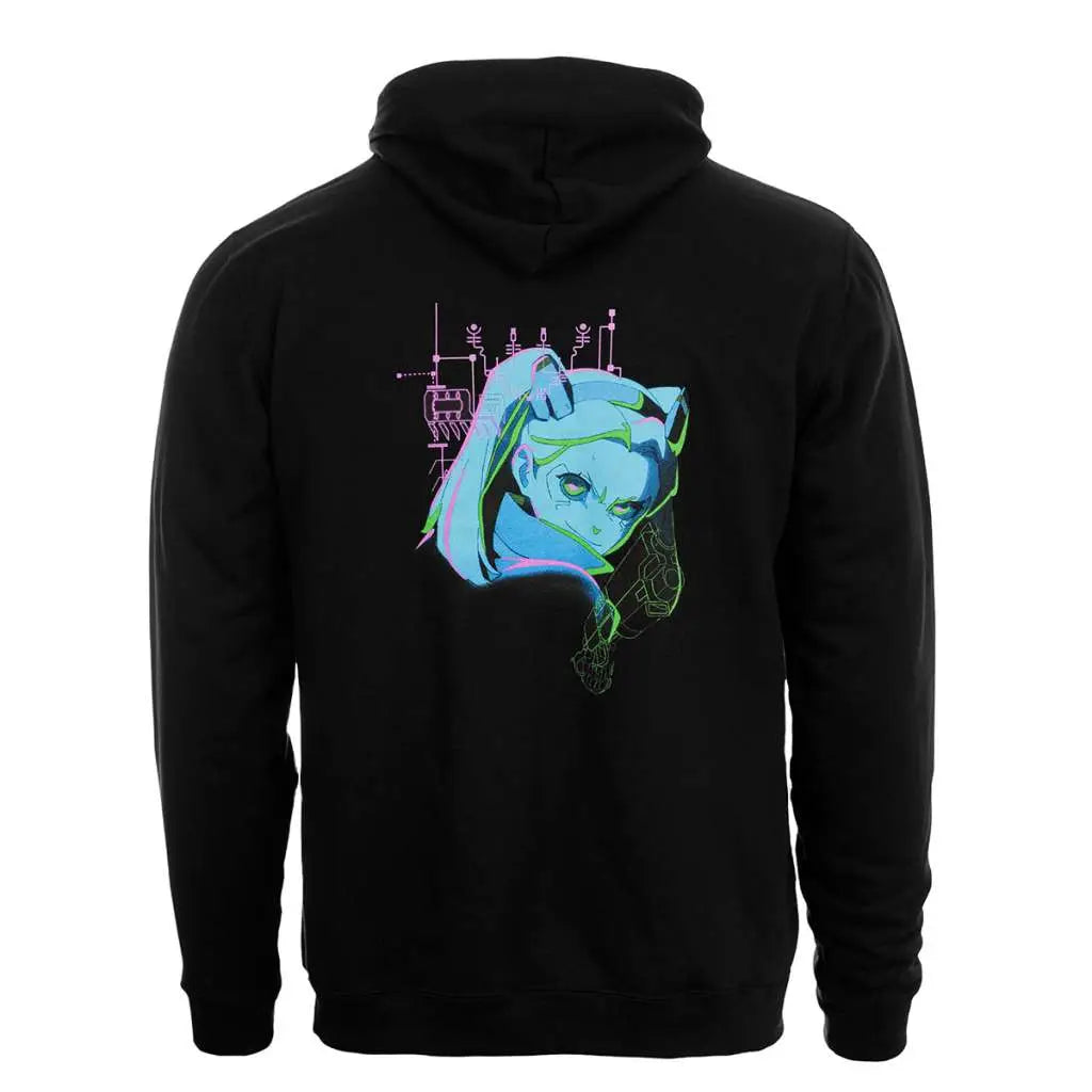 CYBERPUNK EDGERUNNERS NEON REBECCA HOODIE XXL