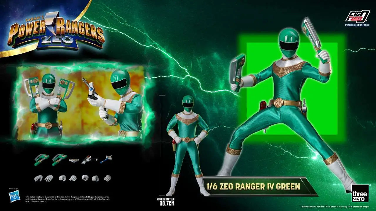POWER RANGERS ZEO RANGER IV GREEN 1/6 FIGURE