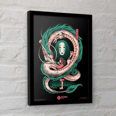 ILUSTRATA THE GIRL AND THE DRAGON COLLECTOR PRINT