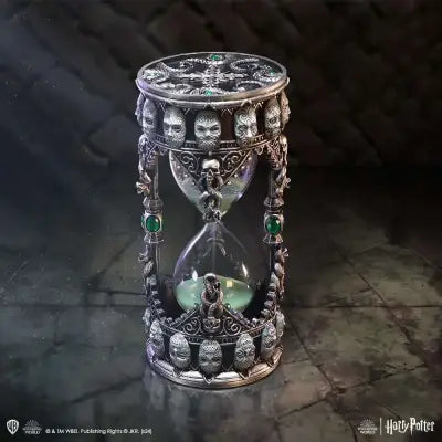 HARRY POTTER DEATH EATER SAND TIMER IN METALLIC SILVER