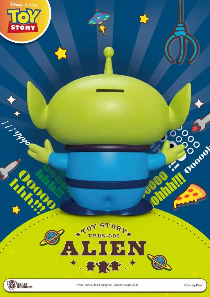 TOY STORY SMALL VINYL PIGGY BANK ALIEN