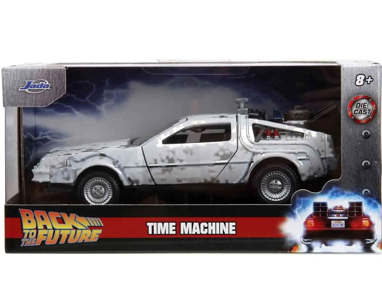 Back To The Future Part 1 - 1982 De Lorean DMC 12  With Frost Effect - 1:32 Die-Cast Model Limited Edition