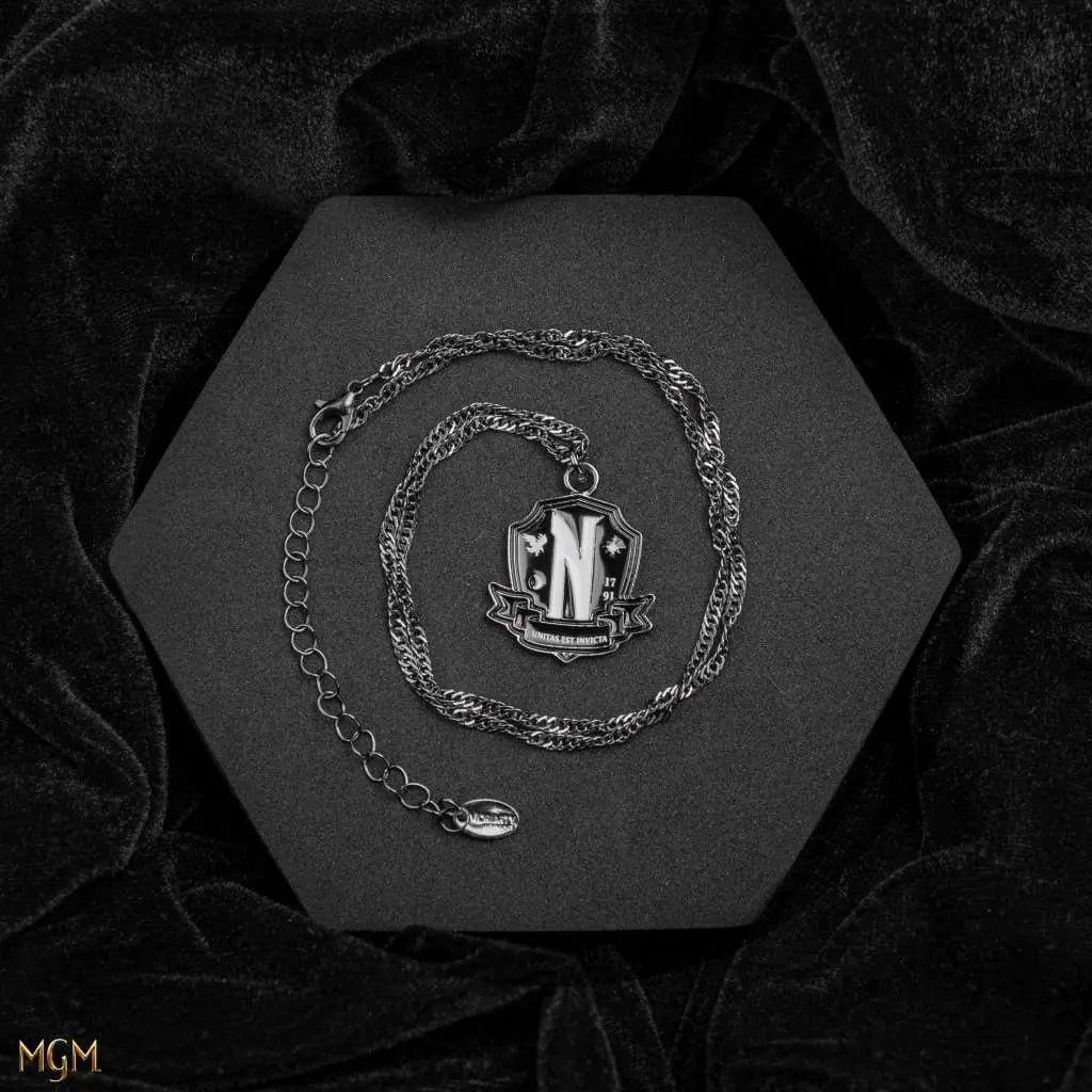 WEDNESDAY NEVERMORE ACADEMY LOCKET NECKLACE