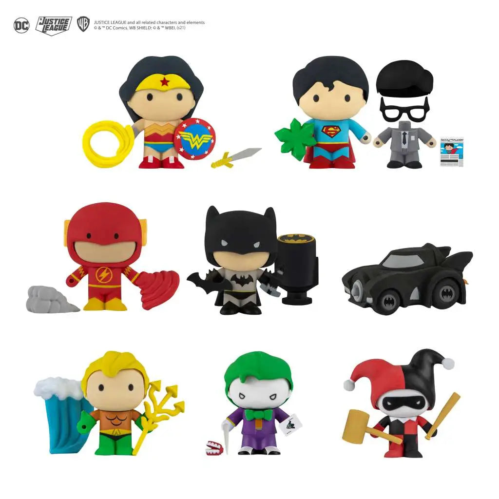 DC COMICS JUSTICE LEAGUE ERASERS MYSTERY DISPLAY BOX (24)