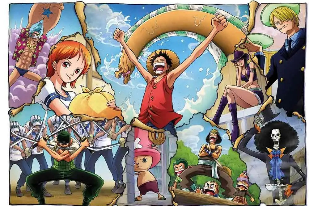 Anime Puzzle Collection CUBE 500 One Piece The Crew Jigsaw Puzzle 500 Pcs
