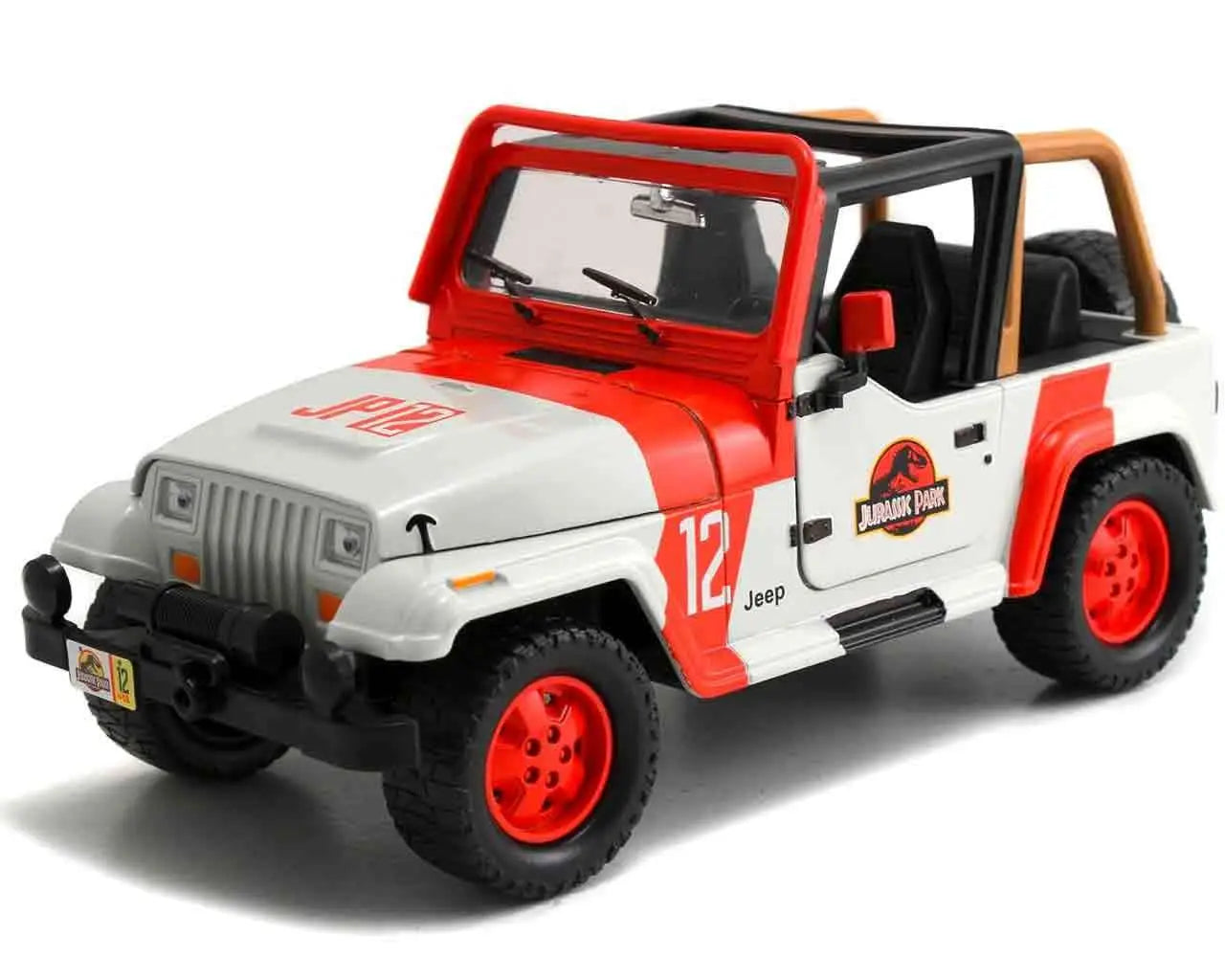 Jurassic Park - 1992 Jeep Wrangler YJ Sahara - 1:24 Die-Cast Model