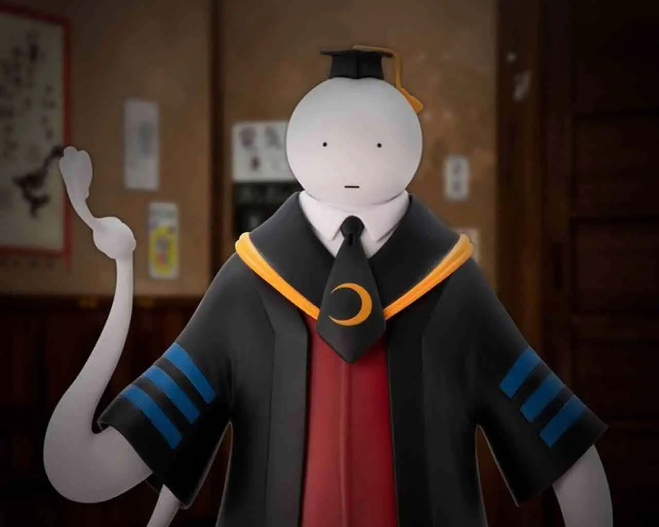 ASSASSINATION CLASSROOM KORO SENSEI WHITE SUPER FIGURE COLLECTION 1/10 PVC STATUE