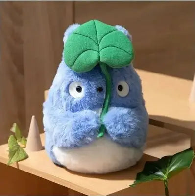 MY NEIGHBOR TOTORO NAKAYOSHI BLUE PLUSH WITH LEAF