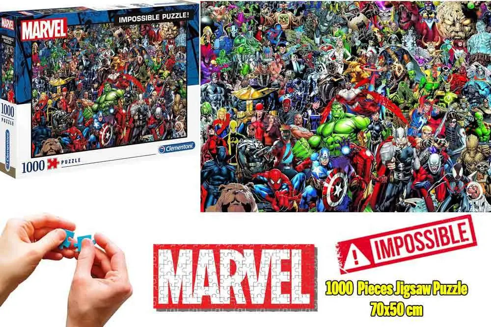 MARVEL ALL CAST IMPOSSIBLE PUZZLE 1000 PCS