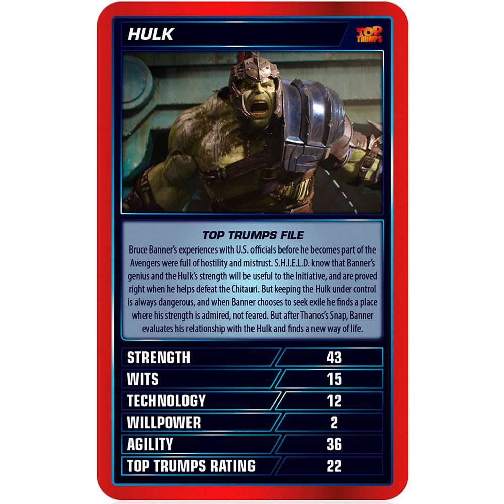 Winning Moves Marvel Cinematic Universe - Top Trumps Board Game