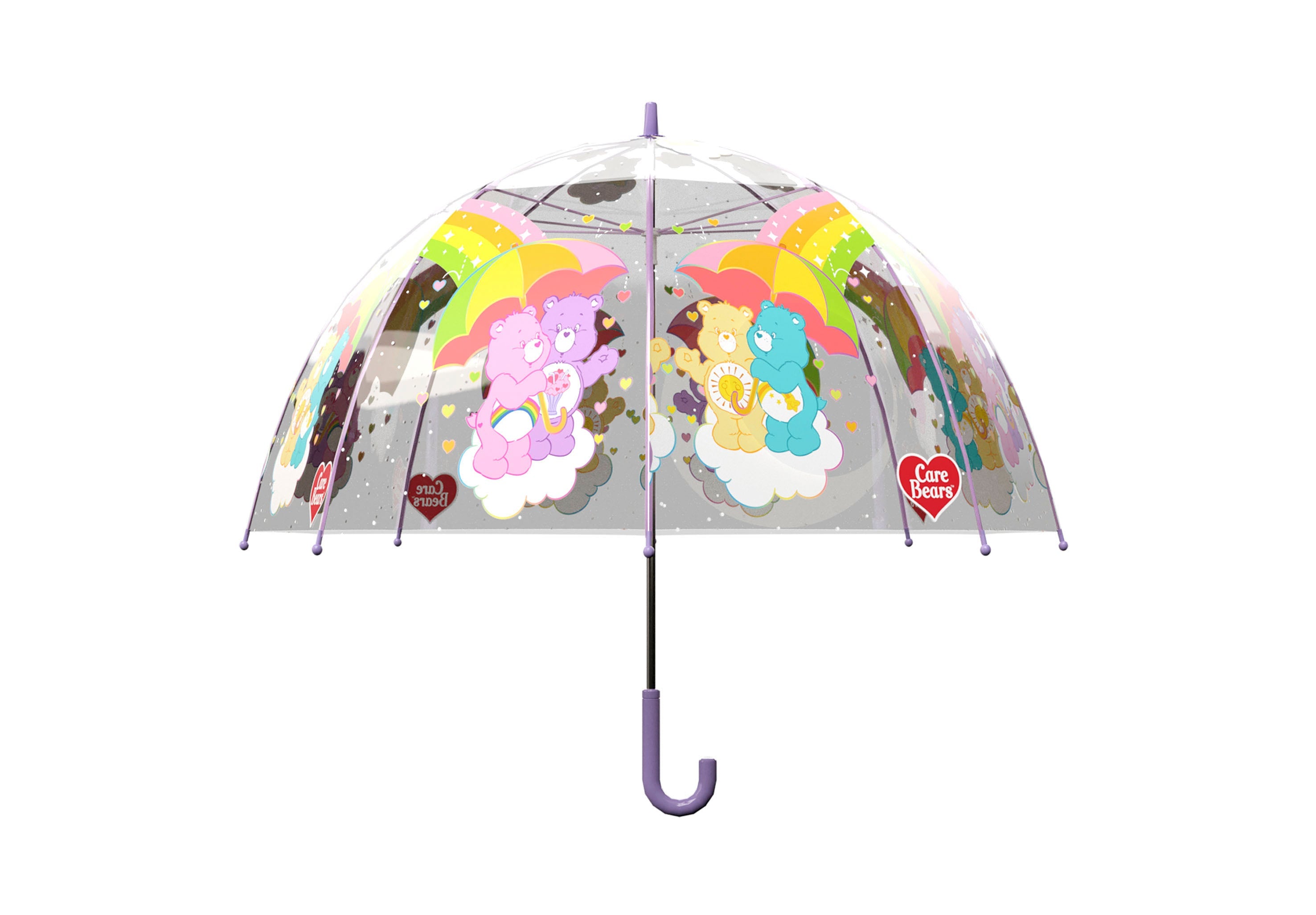 CARE BEAR - Manual Transparent Bubble Umbrella 57 cm