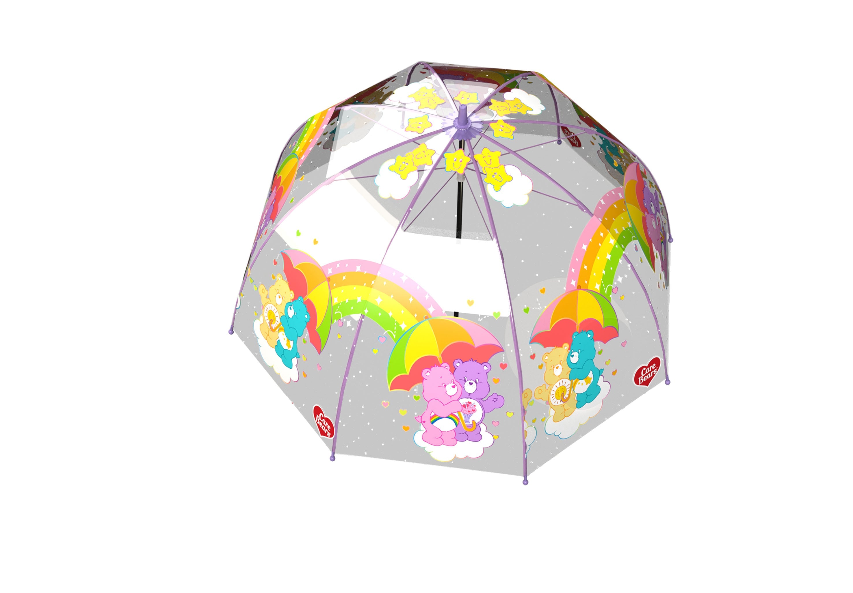 CARE BEAR - Manual Transparent Bubble Umbrella 57 cm