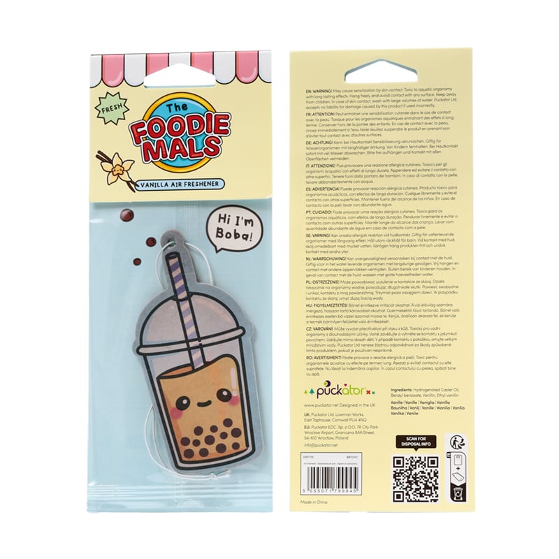 KAWAII - Bubble Tea - Car Air Freshener - Vanilla