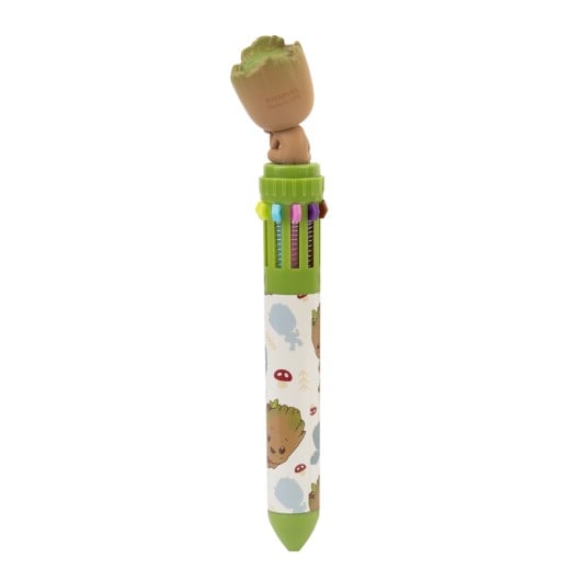 GROOT - Stylo-Bille 10 couleurs 3D