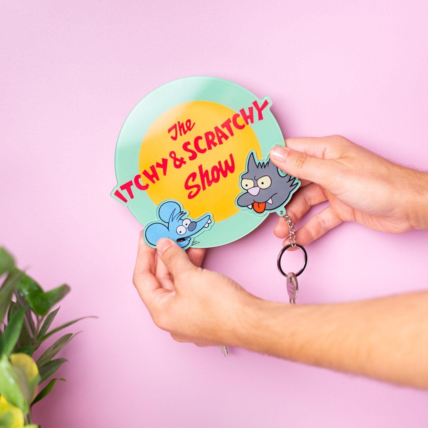 THE SIMPSONS - Wall Key Holder with 2 Keyrings