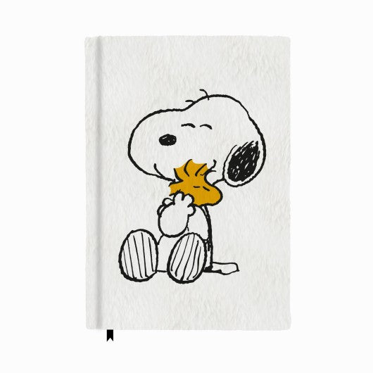 SNOOPY - Premium Fluffy Notebook - Size A5