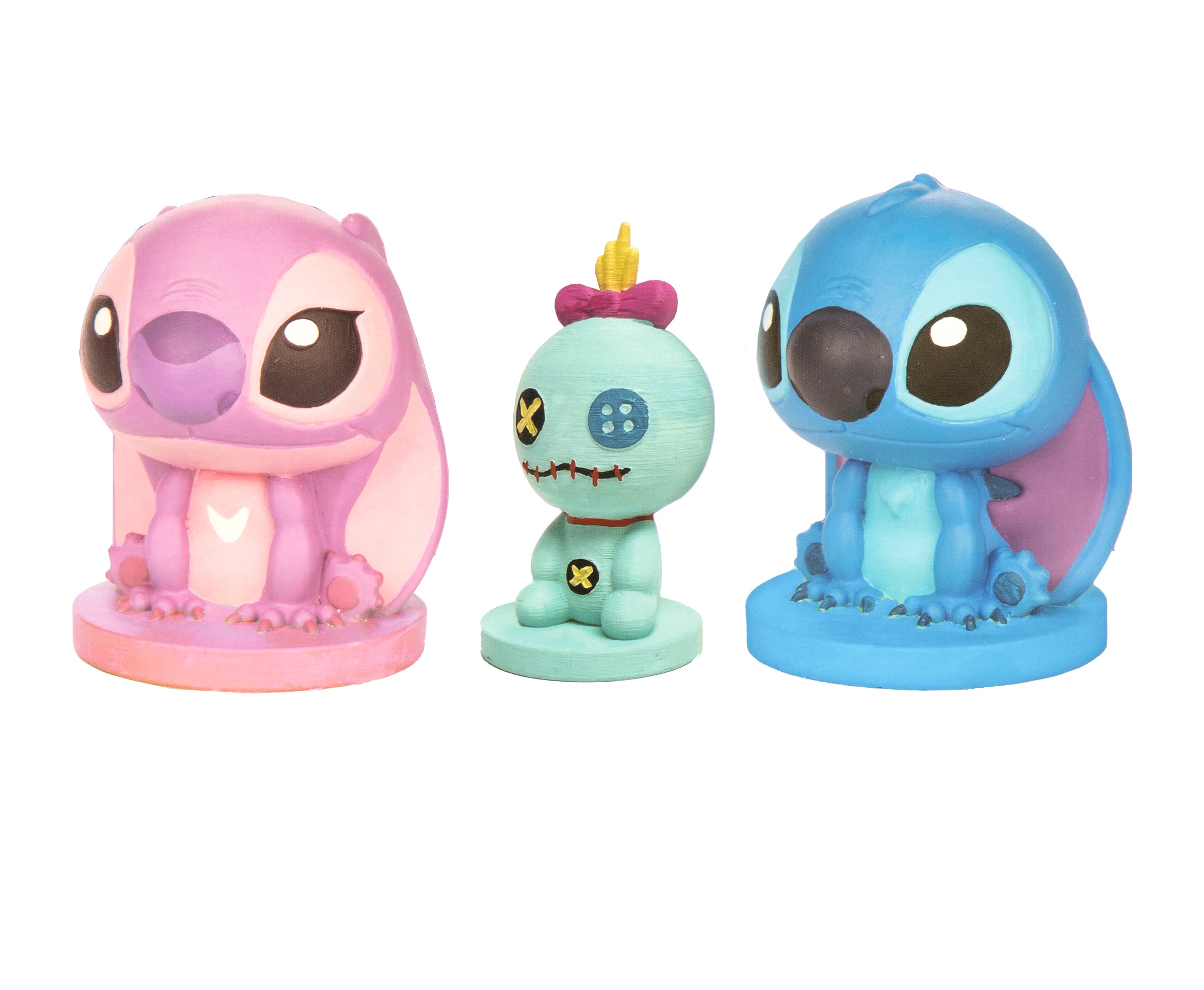 STITCH & ANGEL & SCRUMP - Set of 3 Figures to Paint