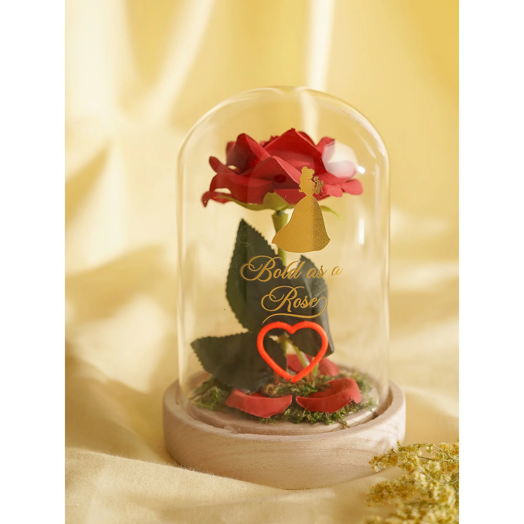 DISNEY PRINCESS - Belle - Floral Cloche with a Neon Light