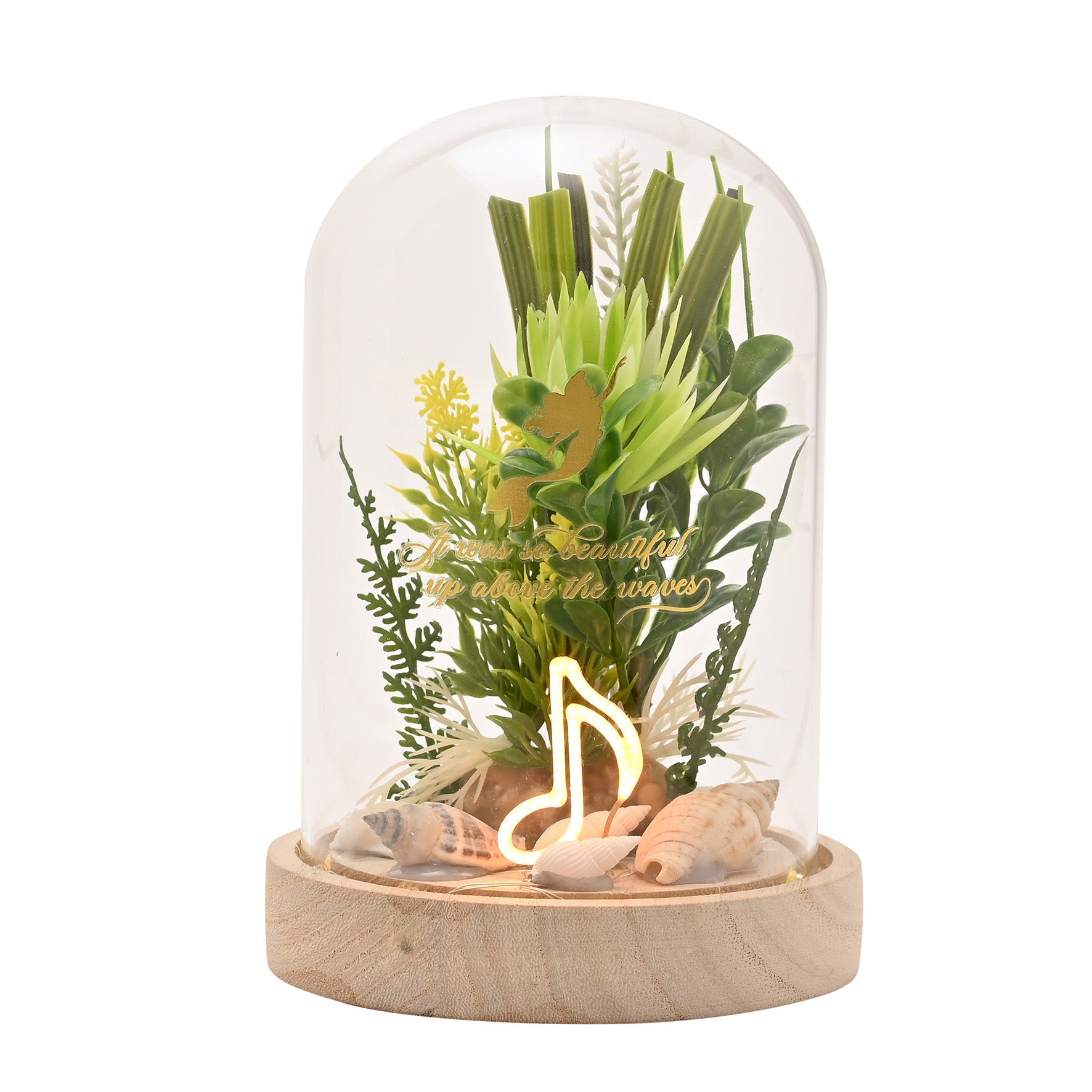 DISNEY PRINCESS - Ariel - Floral Cloche with a Neon Light