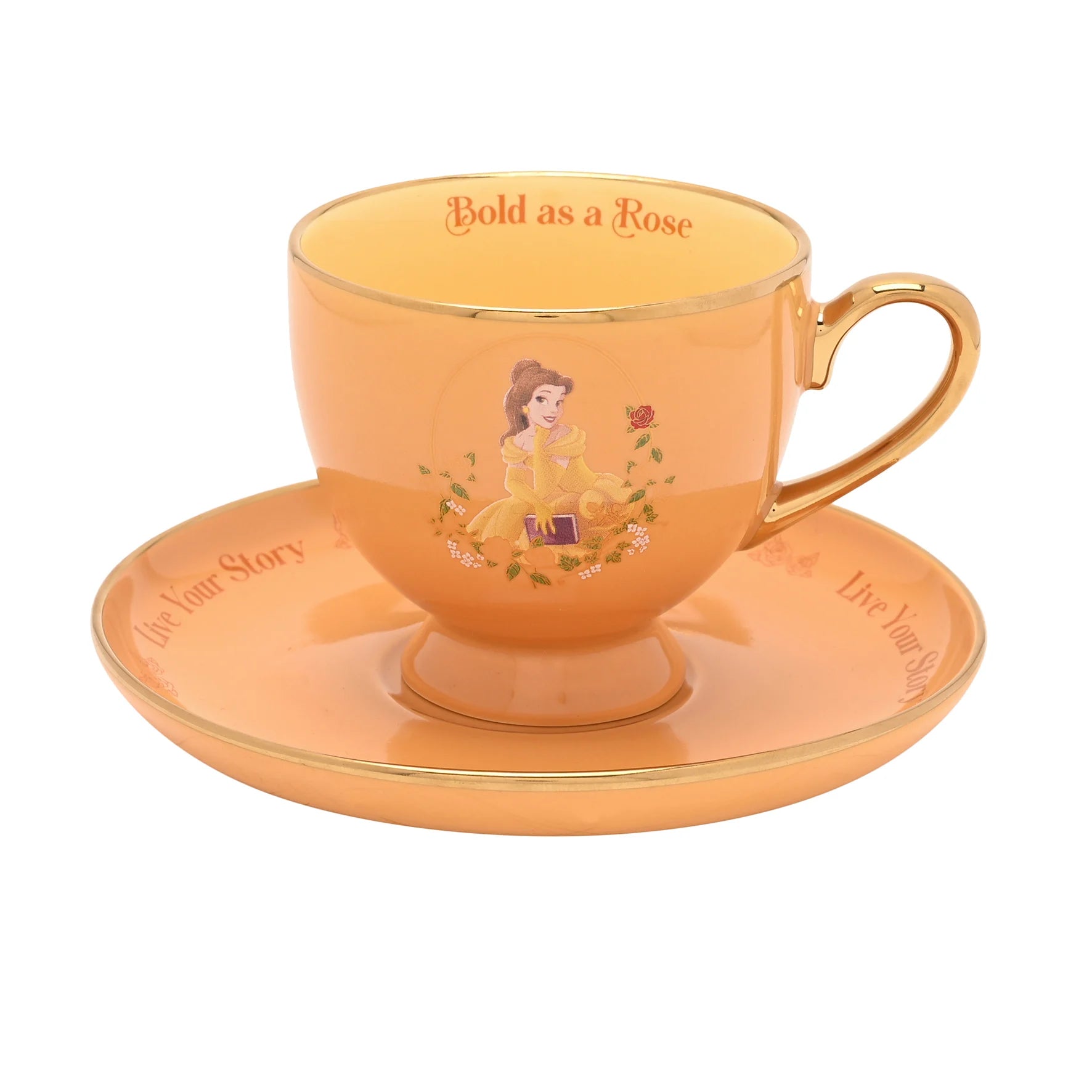 DISNEY PRINCESS - Belle - Tea Cup + Saucer 7oz