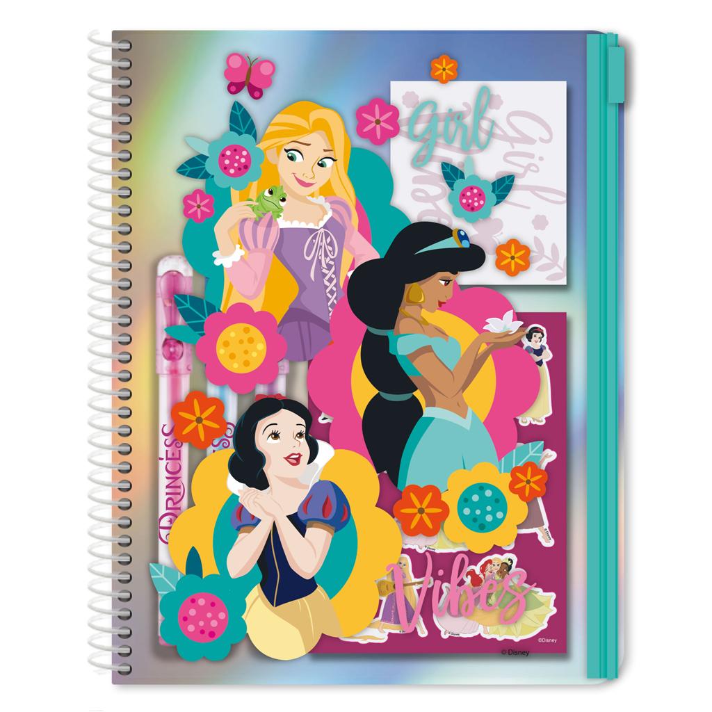 DISNEY - Princess - Stationery Set + Pencil Case + A5 Notebook - 7pc.