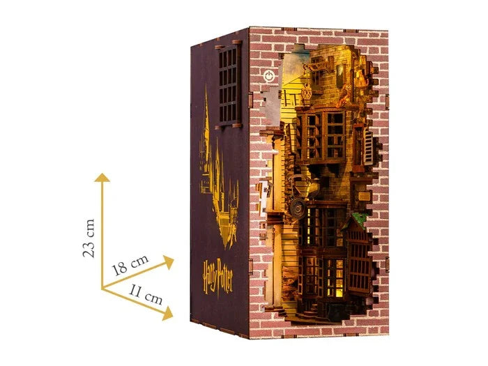HARRY POTTER - BOOK NOOK KIT - Diagon Alley - 202pc + LED Light