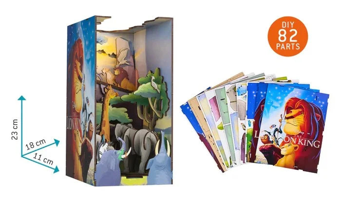 DISNEY - BOOK NOOK KIT - Lion King - 82pc + LED Light