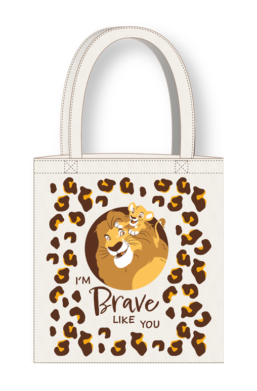 DISNEY - Roi Lion - Mufasa & Simba - Tote Bag 36x39cm