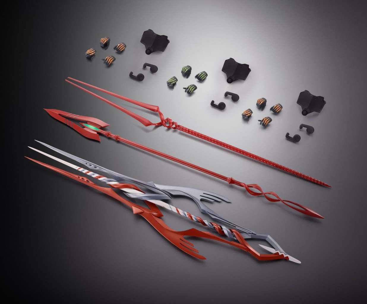 EVANGELION - 3 Spear set - Figure Metal Build 30th